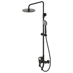 Душевая стойка Bravat Rhein F6429564BW-A-ENG черная