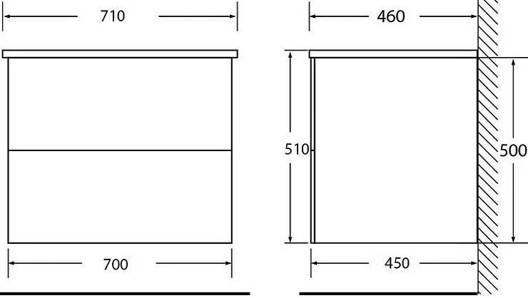 Тумба под раковину BelBagno Kraft 70 KRAFT-700-2C-SO-PP сосна