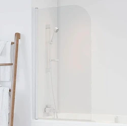 Шторка на ванну Vegas Glass EV 76 01 01 профиль белый, стекло прозрачное