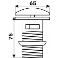 Донный клапан для раковины Melana MLN-TB50-1 без перелива, бронзовый