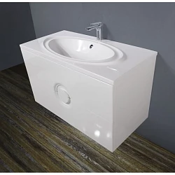 Встраиваемая раковина BelBagno Onda 100см BB1000/500-LV-MR-OND белая