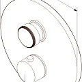 Термостатический смеситель AM.PM Inspire 2.0 F50A75700 встраиваемый, для душа, хром