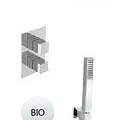Душевой комплект Cezares UNIKA-DSIPQ-T-20-BIO с внутренней частью, белый матовый