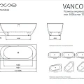 Ванна из искусственного камня ESSE VANCOUVER 180х90 EVAN1800 белая глянцевая