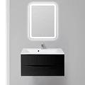 Тумба под раковину BelBagno Marino 100 MARINO-1000-2C-SO-NL-P черная глянцевая