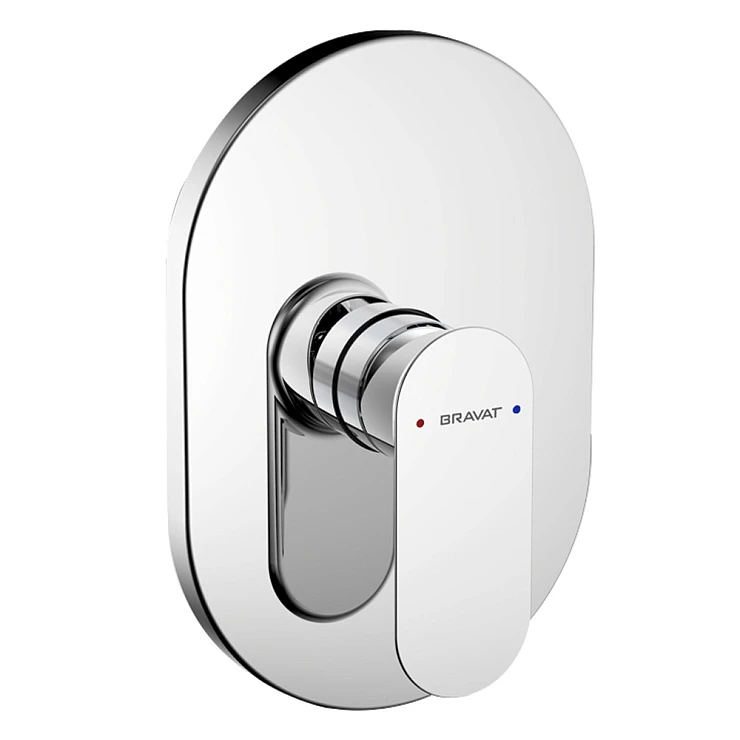 Смеситель встраиваемый для душа Bravat Gina PB865104CP-ENG хром