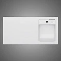 Тумба с раковиной AM.PM X-Joy 40 R под узкую стиральную машину, белая