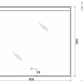 Зеркало BelBagno Uno 90 SPC-UNO-900-800-TCH с подсветкой