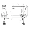 Смеситель для раковины Bravat DIAMOND F118102C-1-ENG хром