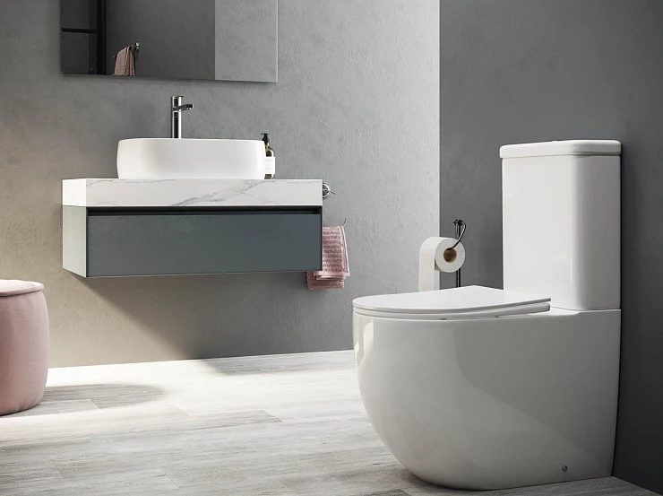 Унитаз-компакт Ceramica Nova Mia CN1801 белый глянец