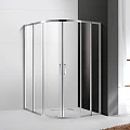 Душевой уголок Cezares Molveno 130x130см MOLVENO-R-22-100+30-C-Cr-IV профиль хром, стекло прозрачное