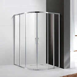 Душевой уголок Cezares Molveno 130x130см MOLVENO-R-22-100+30-C-Cr-IV профиль хром, стекло прозрачное