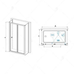 Душевой уголок RGW Classic CL-31 P 90x90см 04094199-51P профиль хром, стекло шиншилла