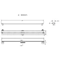 Душевой лоток Berges Super Slim 80 091054 хром