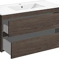 Тумба с раковиной Vincea Gio 100 темный дуб