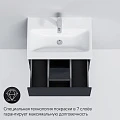 Тумба с раковиной AM.PM Gem 60 графит матовый