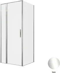 Душевой уголок Allen Brau Priority 90x80см 3.31025.00+3.31040.00 профиль хром, стекло прозрачное