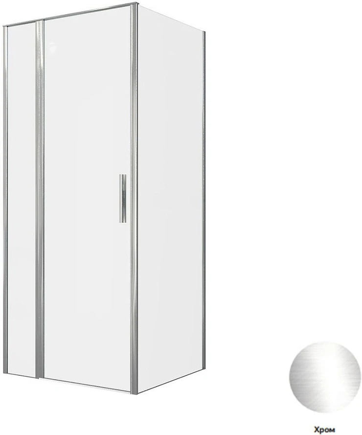 Душевой уголок Allen Brau Priority 90x80см 3.31025.00+3.31040.00 профиль хром, стекло прозрачное