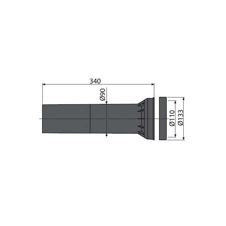 Впускной патрубок для унитаза AlcaPlast M148