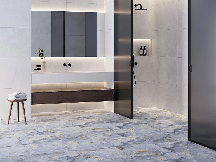 Керамогранит STARO SLIM Marbles Barcelona Bianco Matt 60х120 см С0005089 белый