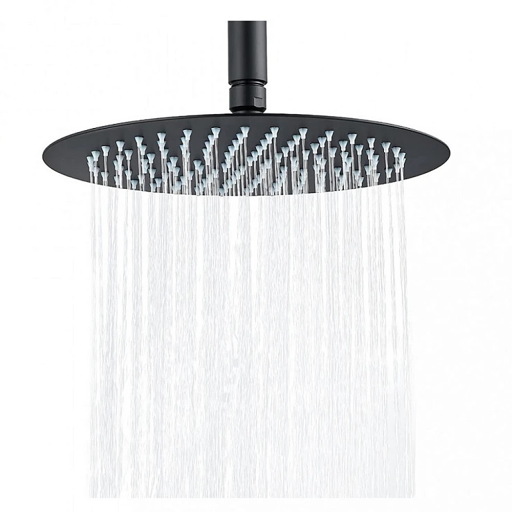 Верхний душ BERGES VENTAS R BLACK 074004 черный матовый