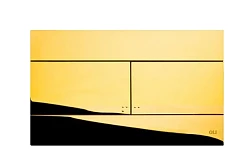 Кнопка смыва OLI Slim 154962 золотая глянцевая