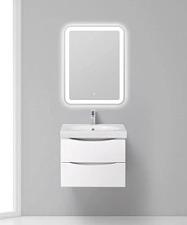 Раковина встраиваемая BelBagno Fly 60см BB600-LV-CER-N белая