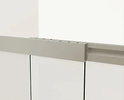 Шторка на ванну Vincea 100x145см VSB-1E100CLB профиль чёрный, стекло прозрачное