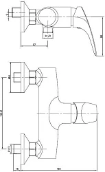 Смеситель Aquanet Techno SD90887 для душа