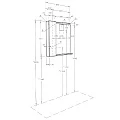 Зеркало-шкаф Aquaton Рене 80 1A222502NRC80 белый, грецкий орех