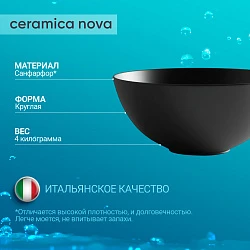 Раковина Ceramica Nova Element CN6004 Чёрный Матовый