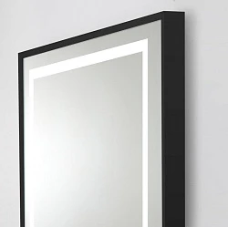 Зеркало BelBagno Kraft 685*885мм SPC-KRAFT-685-885-TCH-WARM-NERO черное, с подогревом