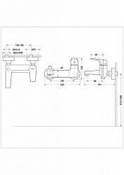 Смеситель для ванны с душем Bravat VEGA F6119177CP-01 хром