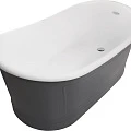 Акриловая ванна BelBagno 167,6х90х75 BB32-CF36 серая матовая