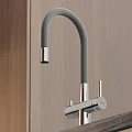 Смеситель для кухни Sancos Lucia SC4004CH хром / серый