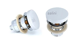 Донный клапан для раковины Salini D 504 16222RG черный глянец