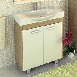 Тумба с раковиной Comforty Лион 76 00003125547 сосна лоредо
