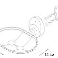 Мыльница литая подвесная Fixsen Europa FX-21809B