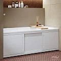 Экран Alavann Alt Plus 170см ALV0715001 раздвижной МДФ белый