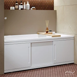 Экран Alavann Alt Plus 170см ALV0715001 раздвижной МДФ белый