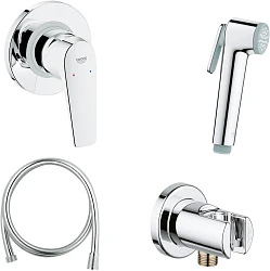 Гигиенический душ Grohe BauFlow 124900 со смесителем, хром