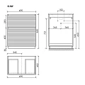 Тумба под раковину Sancos Folk Floor 70 FL70FGS напольная, Grey soft