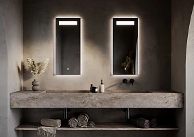 Зеркало для ванной комнаты  SANCOS Solo 350х800 с подсветкой, арт. SL35