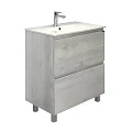 Тумба с раковиной Comforty Верона 75 00004137102CF дуб белый