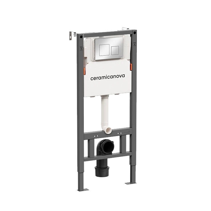 Система инсталляции для унитазов Ceramica Nova Balance CN121002CH с кнопкой хром глянцевый