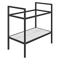 Консоль с раковиной DIWO Смоленск 80 KR-483903 черный / светлое дерево