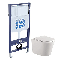 Комплект унитаз Set Aquatek Вега AQ1905-00+инсталляция Aquatek 50 INS-0000012 