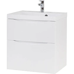 Тумба с раковиной BelBagno Marino 60 белая глянцевая