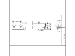 Смеситель для ванны с душем Bravat FIT F6135188CP-B-RUS хром