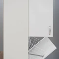 Шкаф DIWO Суздаль 60 СО-Су08060-01П1Я с бельевой корзиной, белый